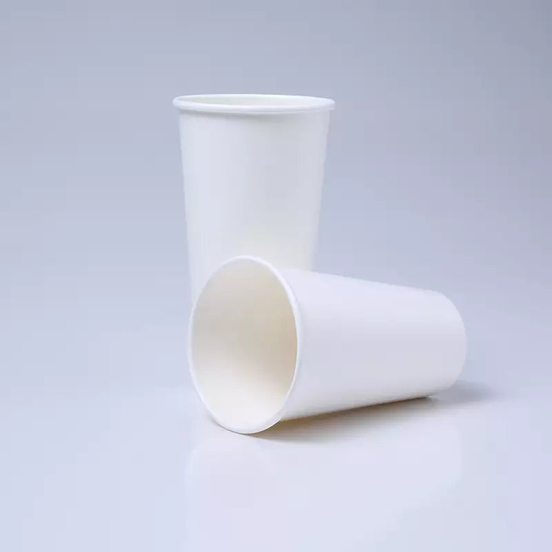 White PLA Single Wall Cold Drink Cup - 22oz