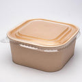 Square Paper Container with PLA Coating - 750ml