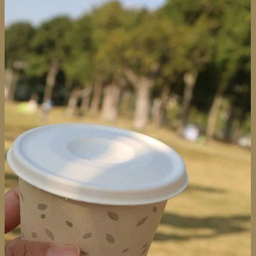 Sugarcane Flat Lid for Cold Drink Cup
