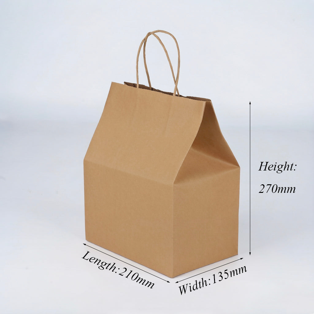 Small Paper Bag with Handles - 210 x 270 x 140 mm