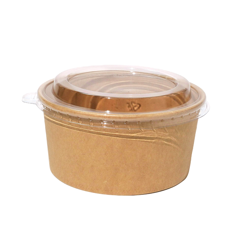 Paper Sauce Container with PET Lid - 1oz