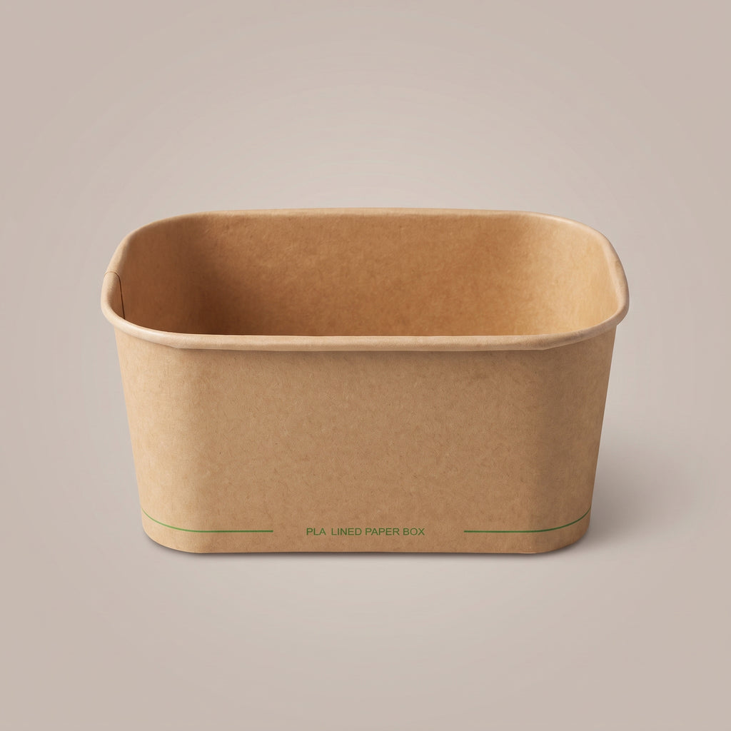 Rectangular Paper Container - 172 x 120 x 75 mm, 1000ml (300 pcs)